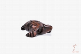 Sculpture tortue bois en thuya 